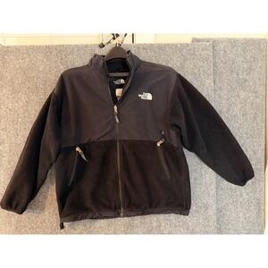 The North Face Youth L Black Denali Fleece Full Zip Jacket